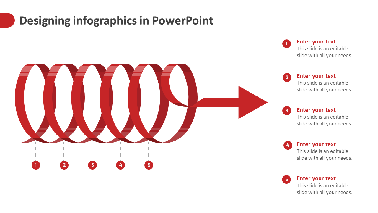 designing infographics in powerpoint-red